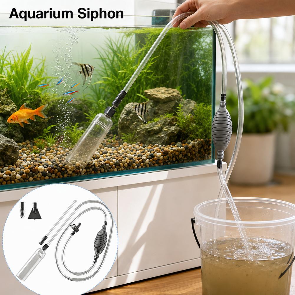Cleaner Fish Aquarium - Ручной сифон для аквариума, набор для